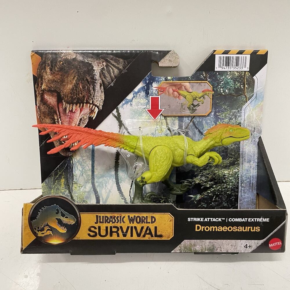 Jurassic World Survival Strike Attack Dromaeosaurus Action Figure Dinosaur 2026